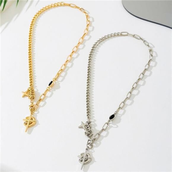 18K Gold-Plated Cross Pendant Necklace - Picture 5 of 7